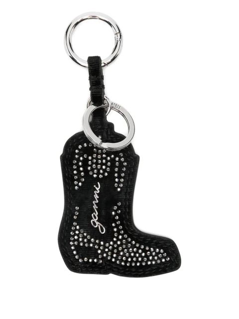 GANNI boot-shape keyring - Black - zdjęcie produktu nr 1