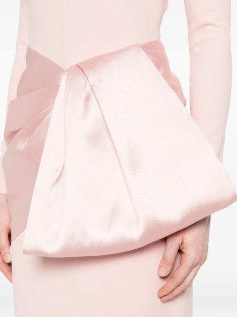 Solace London Rhianne long-sleeve maxi dress - Pink