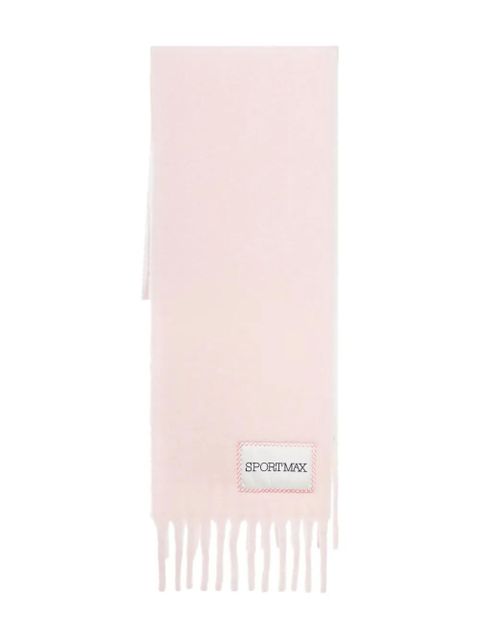 Sportmax fringed alpaca scarf - Pink - zdjęcie produktu nr 1