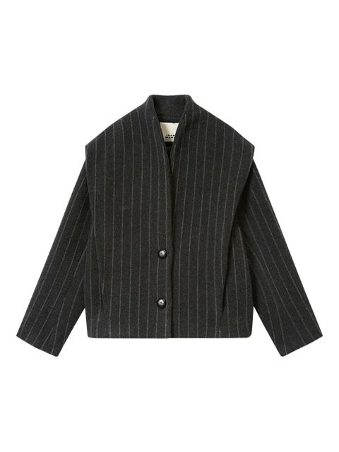 ISABEL MARANT Dyogo pinstripe button jacket - Grey - zdjęcie produktu nr 1