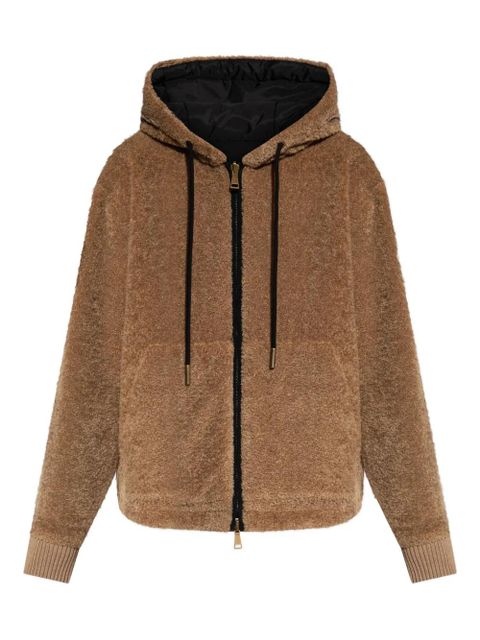 Moncler hooded teddy fleece jacket - Brown - zdjęcie produktu nr 1