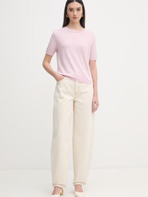 Patrizia Pepe t-shirt damski z lyocellem - zdjęcie produktu nr 1