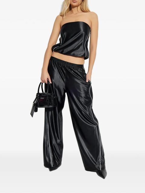 Alexander Wang elasticated-waistband trim-detal trousers - Black - zdjęcie produktu nr 2