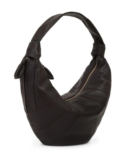 LEMAIRE Fortune Croissant leather shoulder bag - Brown