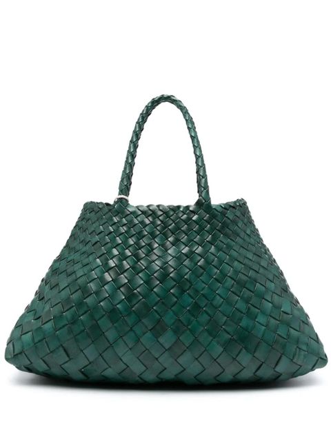 DRAGON DIFFUSION small Santa Croce leather bag - Green - zdjęcie produktu nr 1