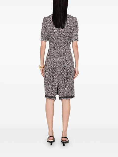 Lanvin tweed midi dress - Red