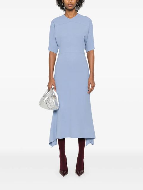 Victoria Beckham Folded midi dress - Blue