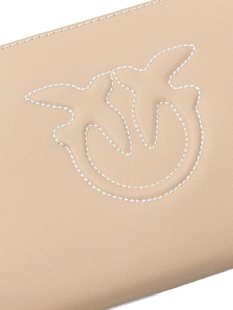 PINKO logo-detail zip-top cross body bag - Neutrals