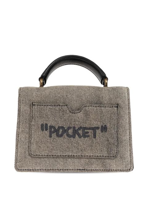 Off-White baby Jitney logo-plaque tote bag - Neutrals