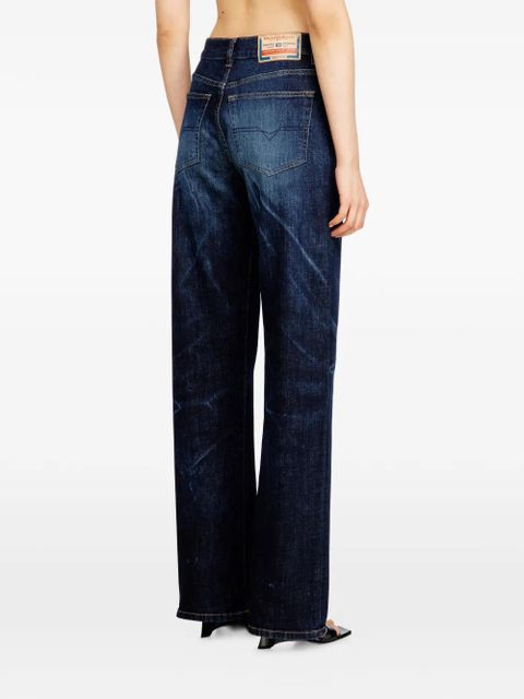 Diesel 1971 D-Sent high-waisted straight-leg jeans - Blue