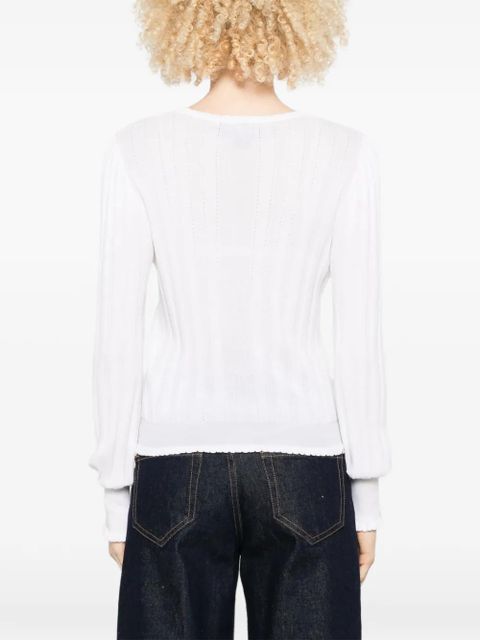 Missoni ribbed scalloped sweater - White