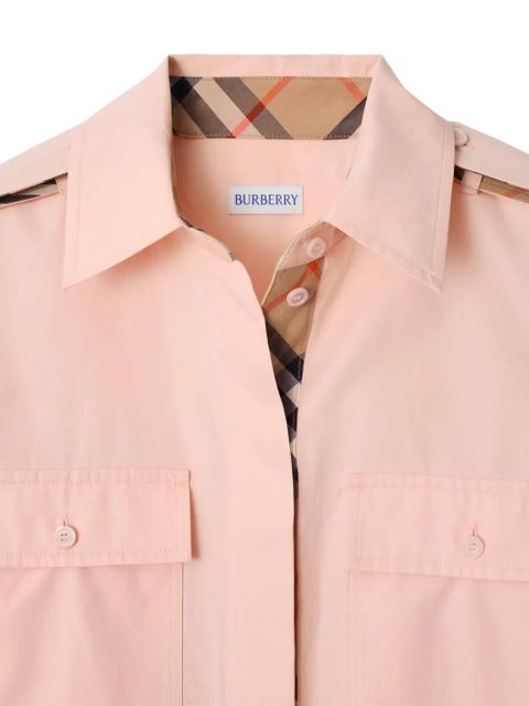 Burberry cotton-poplin shirt dress - Pink - zdjęcie produktu nr 2