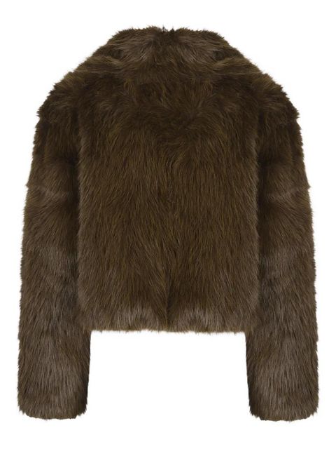 The Frankie Shop Hope faux-fur jacket - Brown