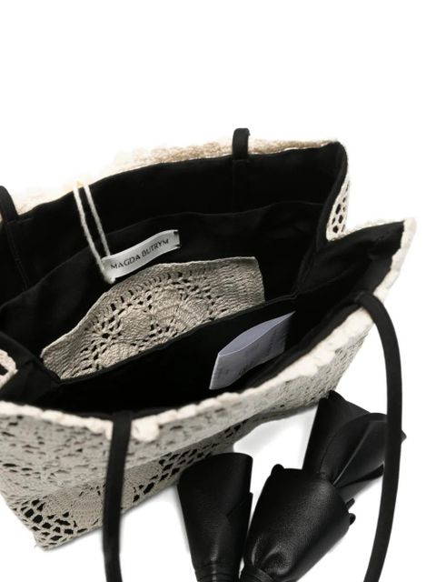 Magda Butrym Julia crochet top-handle bag - Black