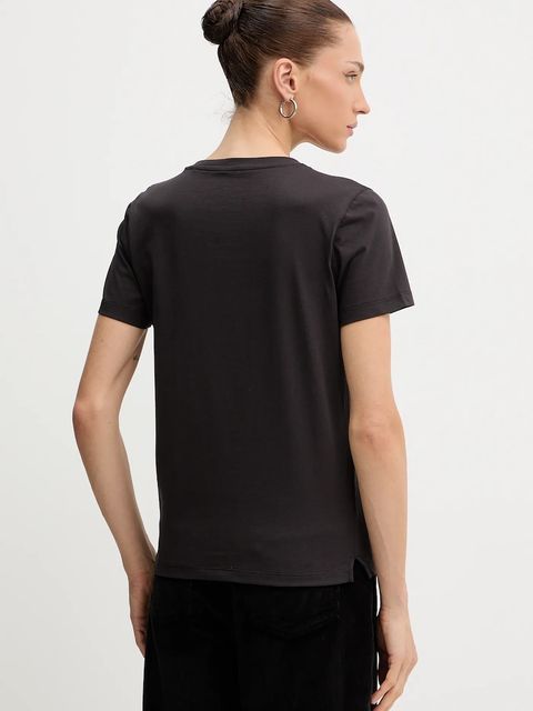 Guess t-shirt bawełniany damski kolor brązowy W5BI18 I3Z14