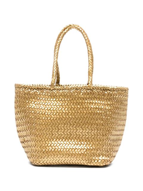 DRAGON DIFFUSION small Grace woven tote bag - Gold - zdjęcie produktu nr 1
