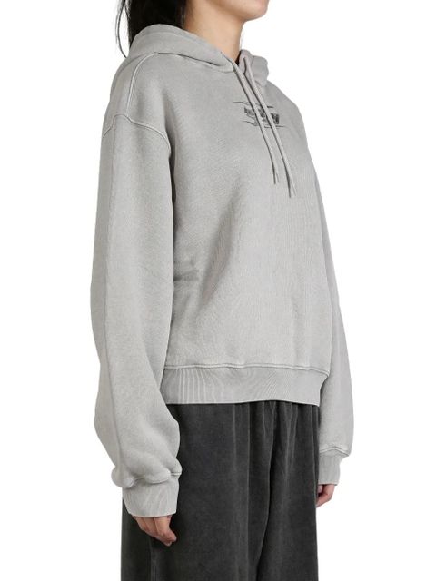 Alexander Wang logo-embroidered hoodie - Grey - zdjęcie produktu nr 2