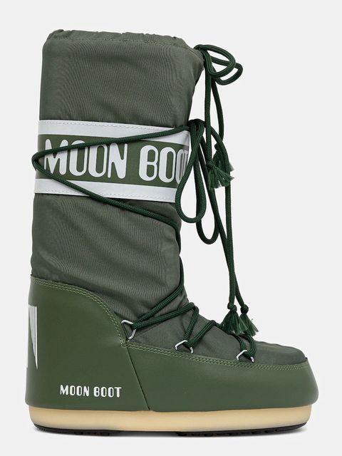 Moon Boot śniegowce MB ICON NYLON kolor zielony 80D1400440 G016