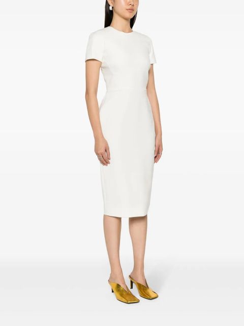 Victoria Beckham twill midi dress - Neutrals - zdjęcie produktu nr 2