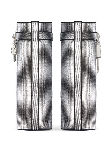 Givenchy Shark Lock crystal-embellished sandals - Silver - zdjęcie produktu nr 2