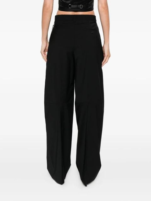 Alexander Wang pleated key-chain trousers - Black