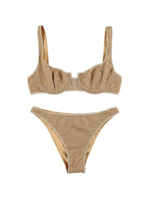 Oséree Lumière balconette bikini set - Gold - zdjęcie produktu nr 1