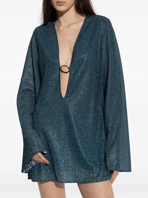 Oséree ring flared dress - Blue