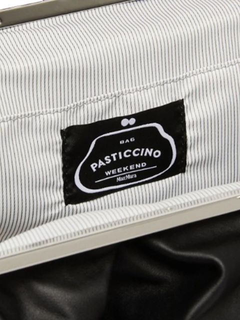 Weekend Max Mara large Pasticcino deconstructed clutch bag - Black