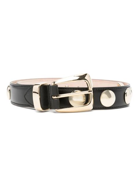 KHAITE stud-embellished belt - Black - zdjęcie produktu nr 1
