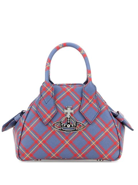Vivienne Westwood Printed synthetic leather mini Yasmine handbag - Blue - zdjęcie produktu nr 1