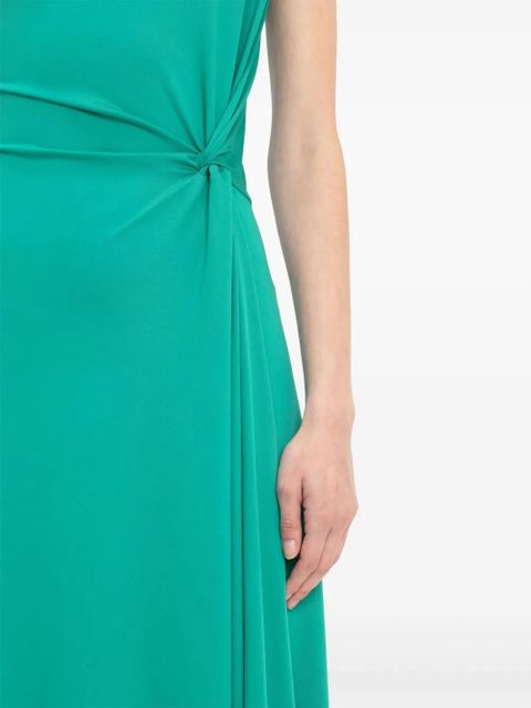 Victoria Beckham draped asymmetric midi dress - Green - zdjęcie produktu nr 2