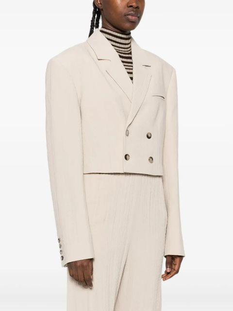 Nanushka double-breasted blazer - Neutrals - zdjęcie produktu nr 2