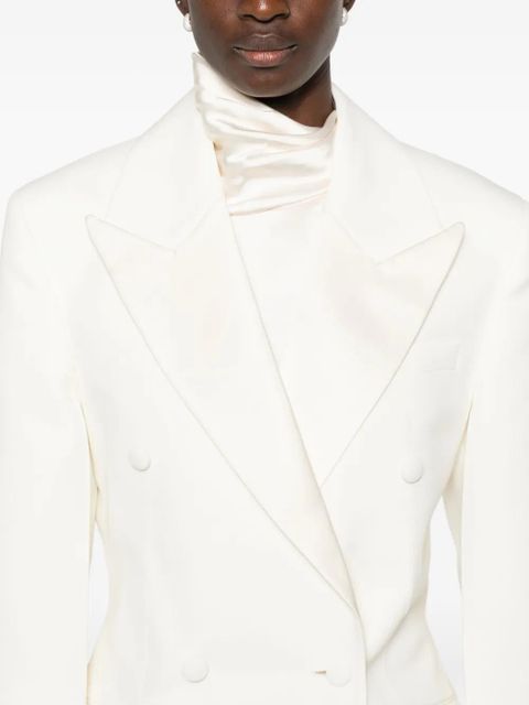 Róhe hourglass tuxedo blazer - White