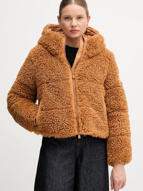 Save The Duck kurtka DADA kolor brązowy zimowa D32369W.CURL21 - zdjęcie produktu nr 1