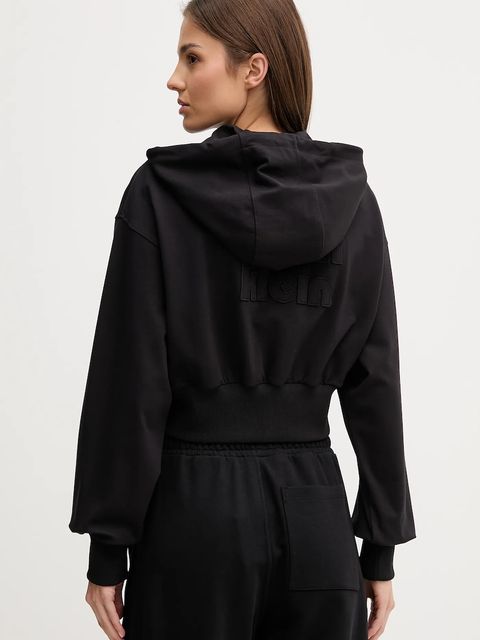 Calvin Klein Jeans bluza damska kolor czarny z kapturem gładka LV047C247G - zdjęcie produktu nr 2