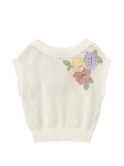 TWINSET knitted vest - White - zdjęcie produktu nr 1