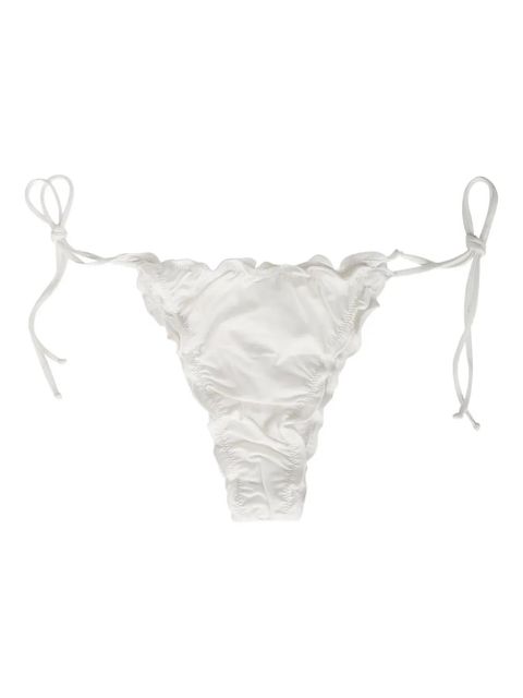 MC2 Saint Barth ruffled-lace swim briefs - White - zdjęcie produktu nr 1