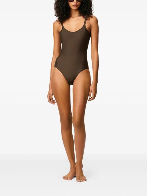AMI Paris scoop-neck swimsuit - Brown - zdjęcie produktu nr 2
