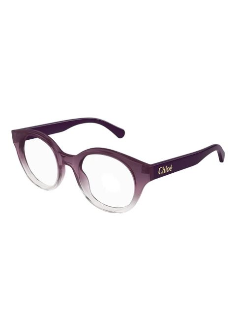 Chloé Eyewear round-frame glasses - Purple - zdjęcie produktu nr 2