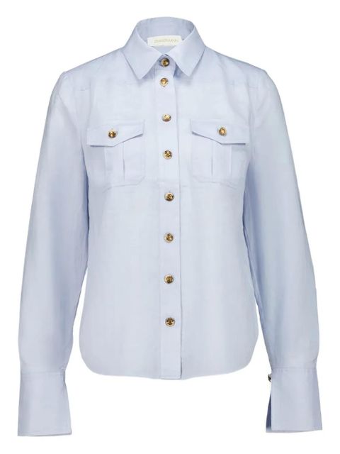 ZIMMERMANN Safari buttoned shirt - Blue - zdjęcie produktu nr 1