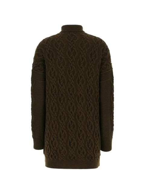 Max Mara cable-knit mini dress - Green - zdjęcie produktu nr 2