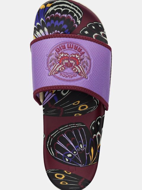 adidas klapki damskie kolor bordowy JQ1250