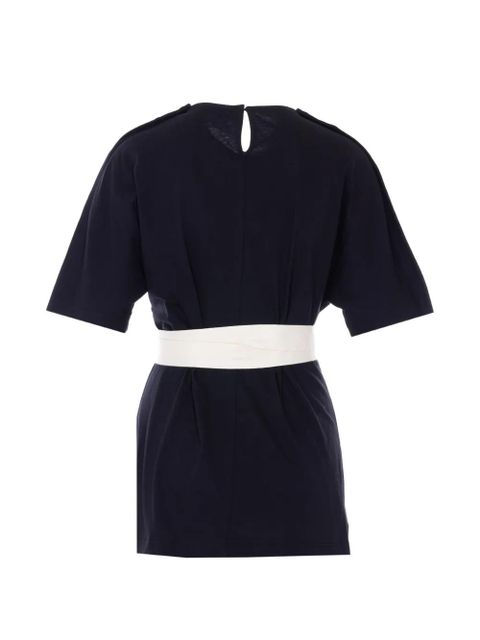 Lanvin button lace detail T-shirt - Blue - zdjęcie produktu nr 2