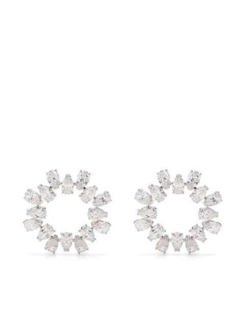 Swarovski Matrix stud earrings - Silver - zdjęcie produktu nr 1