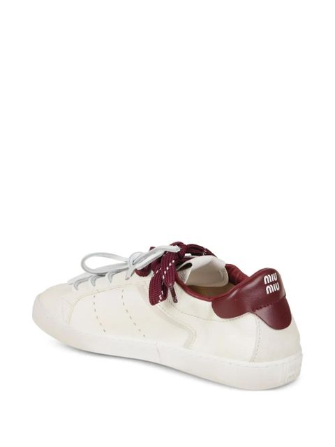Miu Miu lace-up sneakers - White