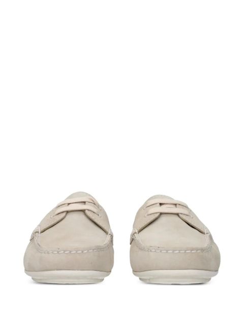 Prada lace-up suede loafers - Neutrals