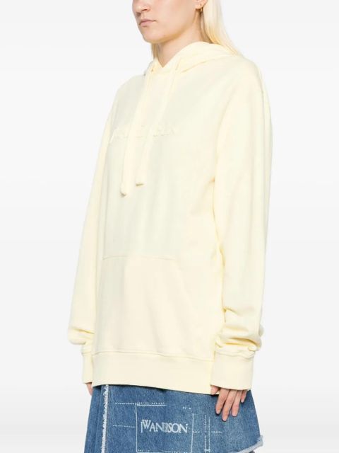 JW Anderson logo-embroidered hoodie - Yellow