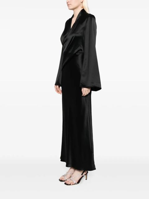 Acler Picadilly satin dress - Black