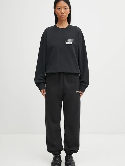 MM6 Maison Margiela bluza bawełniana damska kolor czarny z nadrukiem S62GU0143.M25024.899