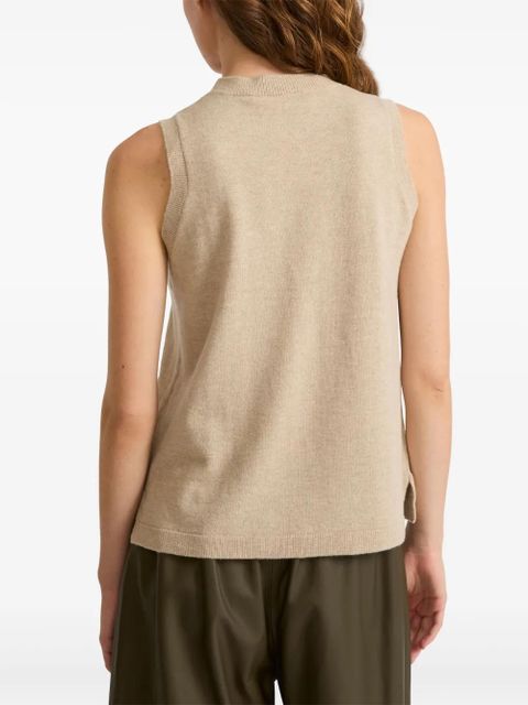 Yves Salomon knitted tank top - Neutrals